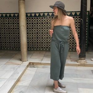 Anthropologie Strapless Jumpsuit